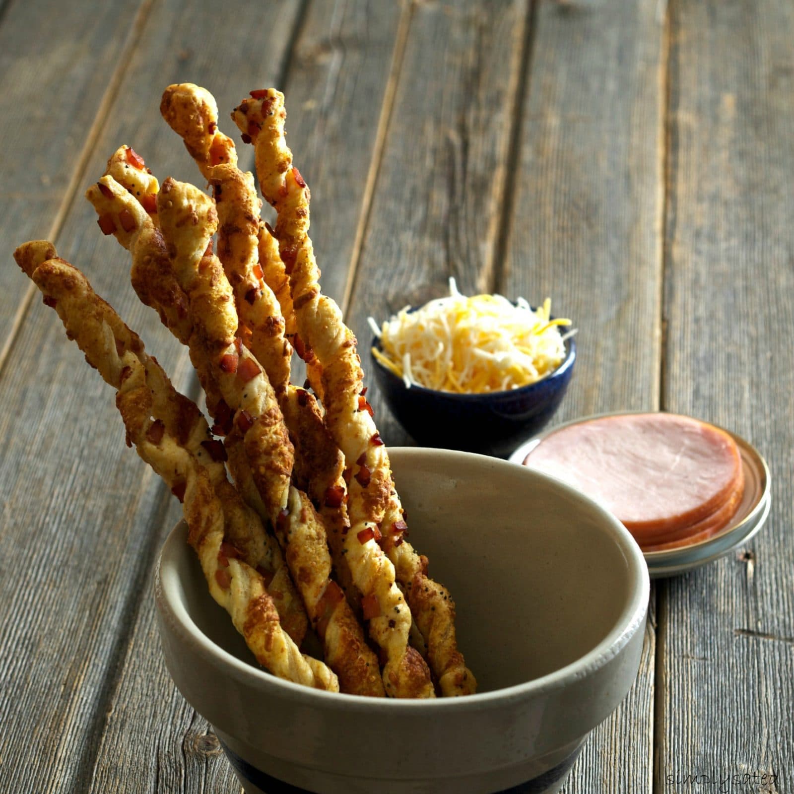 Canadian Bacon Cheese Straws Simply Sated